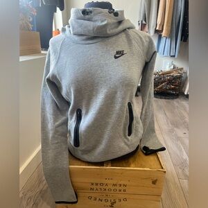 Nike Heather Gray Hoodie with Black Details